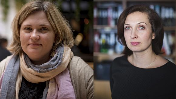 Elena Milashina (Novaya Gazeta) and Olga Sadovskaya (Committee against Torture). Photo: nhc.no