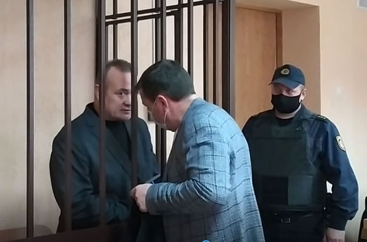 Владимир Шустов в суде. Фото: 6tv.by