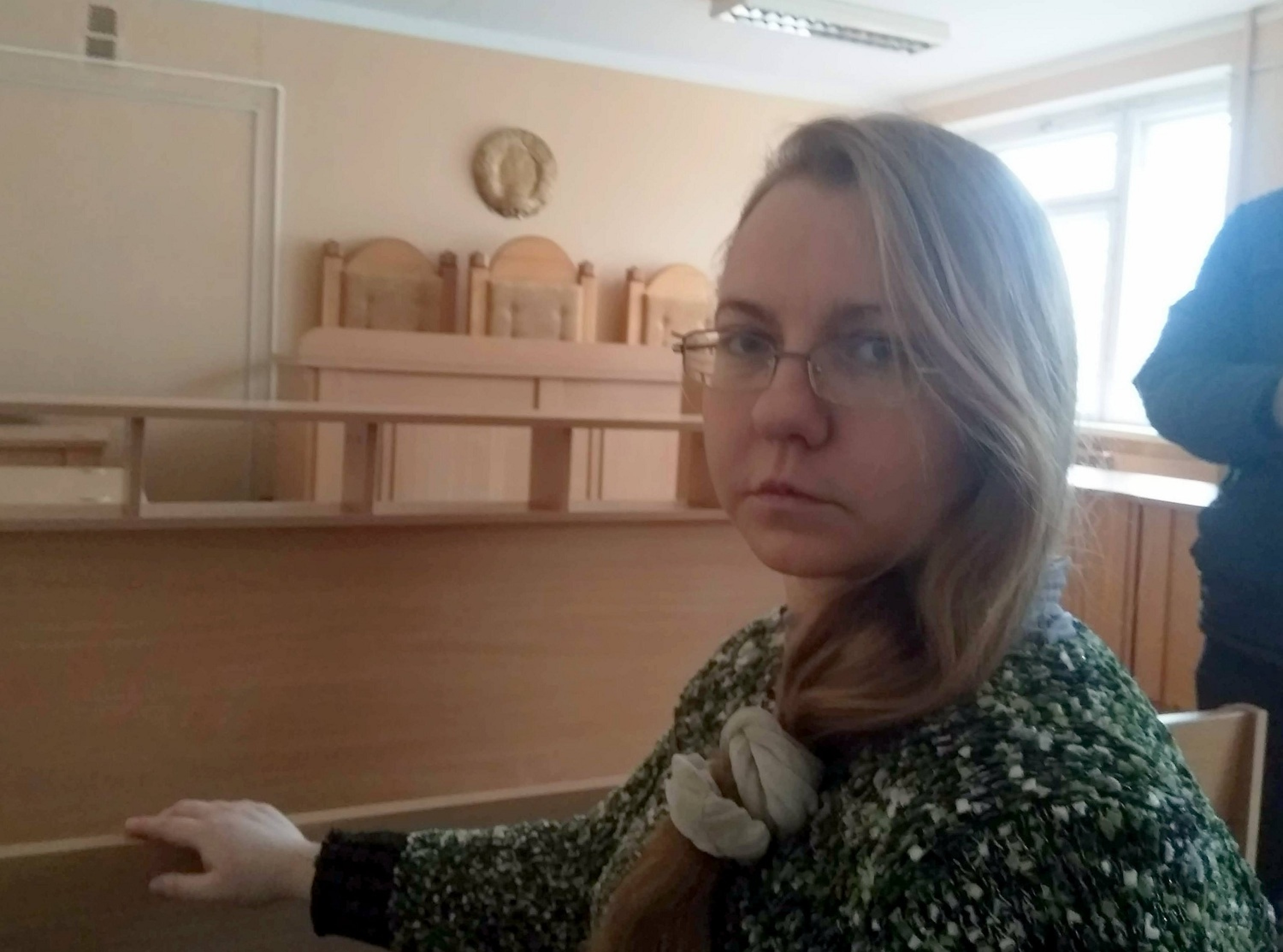 Наталья Спиридонова в суде. Фота "Витебской Весны"