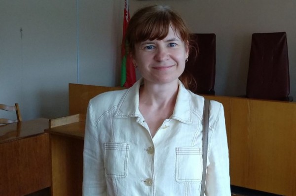 Мария Тарасенко в суде Добрушского района. Фото: Игорь Тарасенко