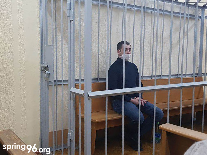Илья Турков в зале суда. Фото: spring96.org