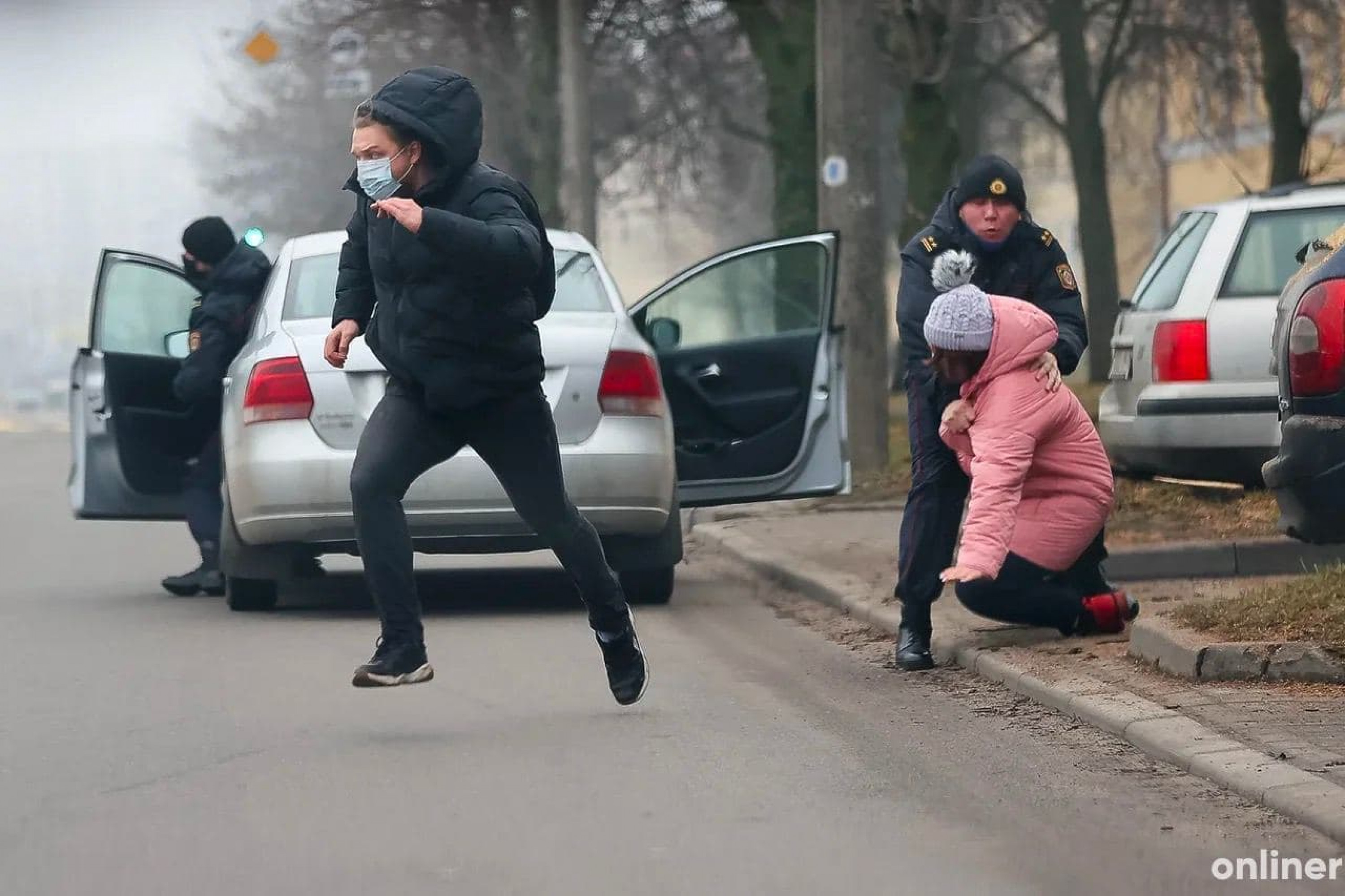 Задержания в Минске 20 декабря. Фото: onliner.by