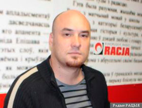 Valiantsin Stefanovich at Belarusian Radio "Racyja"
