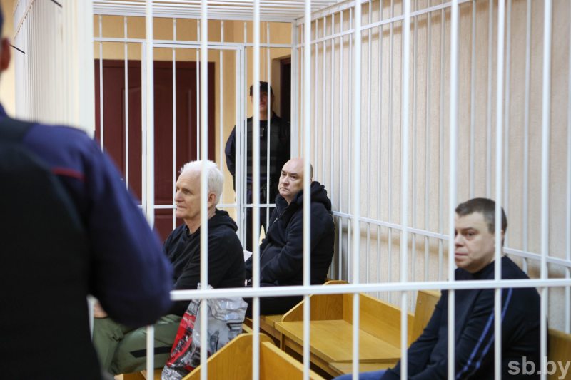 Viasna members on trial on January 5.