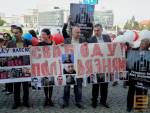 Action in support of Ales Biliatski held in Warsaw