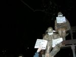 Еўрапейскім статуям залепвалі вусны ў знак падтрымкі беларусаў