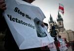 В Праге прошла акция солидарности с белорусскими политзаключенными (фото)