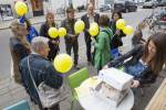 Акцыя Amnesty International у Гаазе ў дзень народзінаў Алеся Бяляцкага (25 верасня 2013)