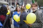 Акция Amnesty International в Гааге в день рождения Алеся Беляцкого (25 сентября 2013)
