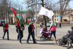 В Бобруйске на выборы призывают уличные агитбригады (фото) 