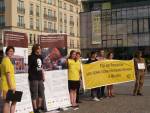 Акция в поддержку белорусских правозащитников в Берлине
