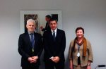 Zhanna Litvina and Ales Bialiatski meet with EU representatives in Brussels