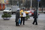 Бабруйск: Пікет не дазволілі, былі распаўсюджаны газеты (фота)