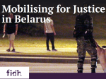 Добиваемся правосудия в Беларуси: FIDH запускает сайт, отслеживающий систематические нарушения прав человека