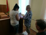 Бабруйск: Таісію Кабанчук судзяць за непадпарадкаванне. Наступнае паседжанне - 15 траўня