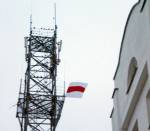 Орша: Бело-красно-белый флаг в поддержку Коваленко  