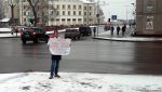 “Alternative” Aliaksei Shubara to seven days of arrest for a picket against the policy of Vladimir Putin