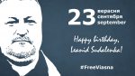 Happy birthday! Human rights activists from different countries congratulate Leanid Sudalenka on his 55th anniversary