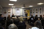 Татьяна Ревяко на презентации книги Александра Томковича в Белорусском Доме прав человека. 15 января 2015
