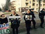 Пикет у посольства Азербайджана в Варшаве 13 декабря 2014