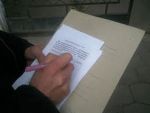 Бобруйск: Демократы собирают подписи за расширение списка мест для агитации