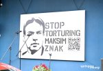 "Мы здесь, потому что так говорят наши сердца": акция солидарности с политзаключенным адвокатом Максимом Знаком