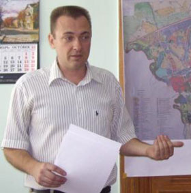 Dzianis Turchaniak, Brest regional coordinator of the For Freedom movement.