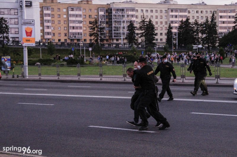 Задержания 14 июля на Немиге. Фото: spring96.org