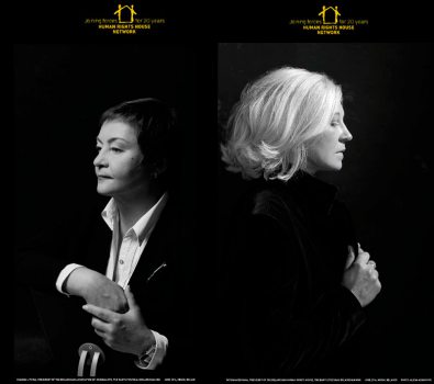 Жанна Литвина и Татьяна Ревяко в проекте "Женщины-правозащитники". Фото: Елена Адамчик